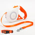 correa retractil para perros con luz led mas collar